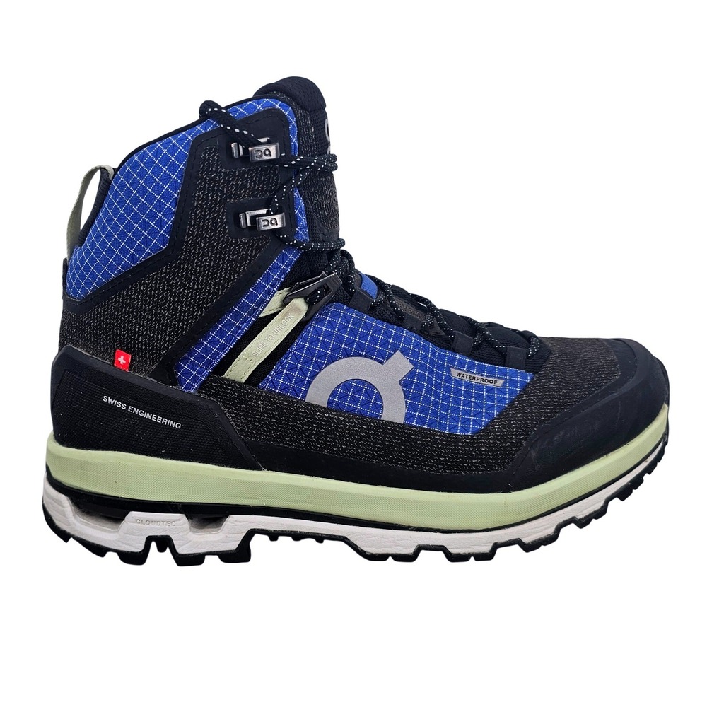 On Cloud Cloudrock 2 Waterproof Hiking Boots Blue Black 3WD10841198 Women's 8.5 - Picture 4 of 8